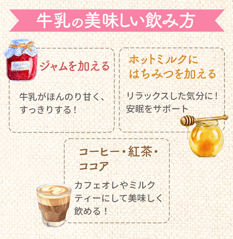 牛乳の美味しい飲み方