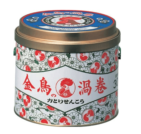 金鳥の渦巻 蚊取り線香缶