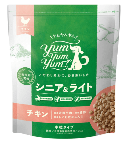 yum yum yum!(ヤムヤムヤム) ドッグフード チキン シニア&ライト