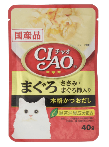 CIAOパウチ まぐろ ささみ・まぐろ節入り