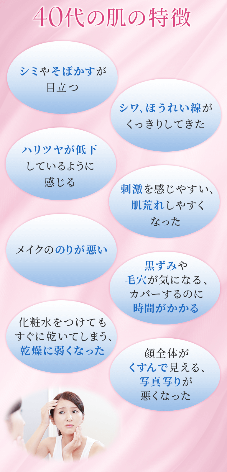 40代の肌の特徴