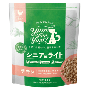 yum yum yum!（ヤムヤムヤム） ドッグフード チキン シニア＆ライト
