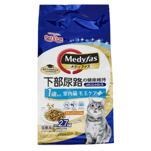 Medyfas（メディファス） 室内猫 毛玉ケアプラス 1歳から チキン&フィッシュ味