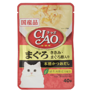 CIAOパウチ まぐろ ささみ・まぐろ節入り