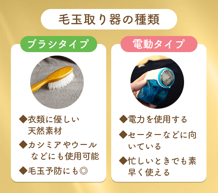 毛玉取り器の種類